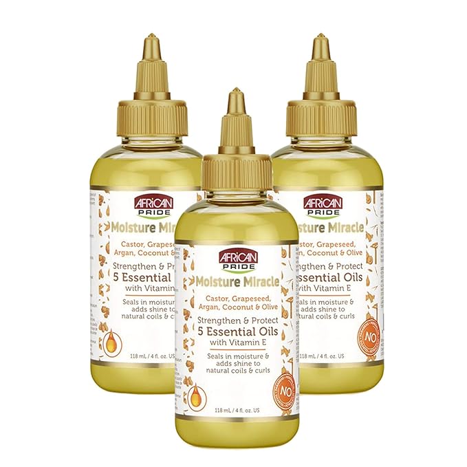 African Pride Moisture Miracle 5 Essential Oils 4oz