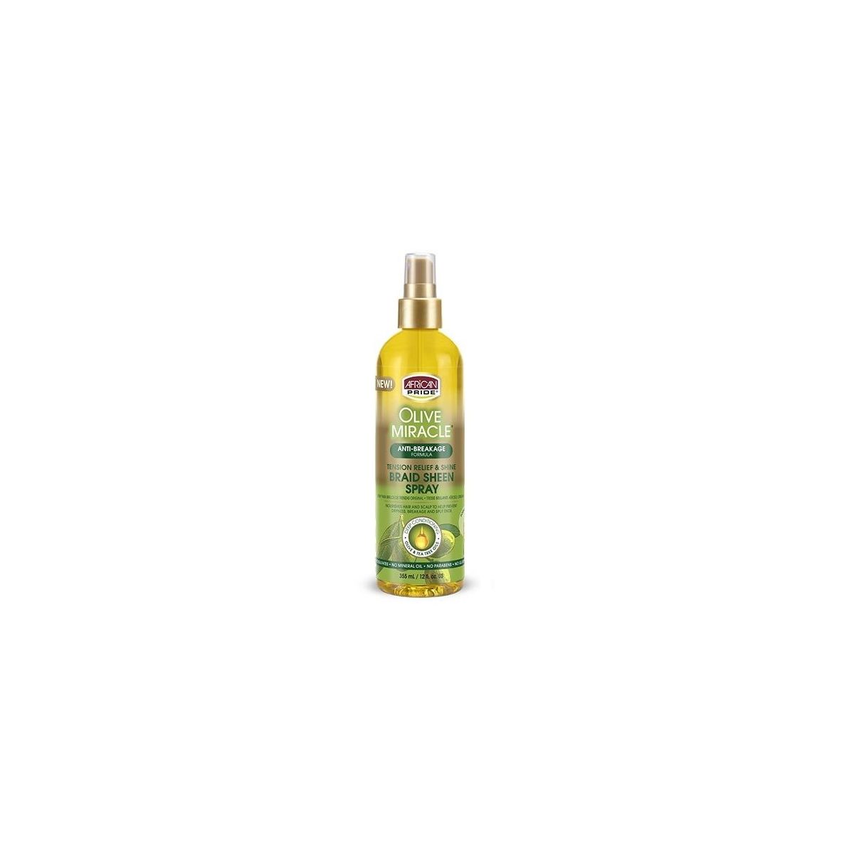 African Pride Olive Miracle Braid Sheen Spray 355 ml